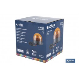 LUZ LED ESTACIONARIA INTERMITENTE -ROTATIVO- IMAN o TORNILLO 12/24V 7
