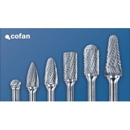 Fresas Rotativas Metal Duro Estuche 10 Unidades Cofan detalle 1