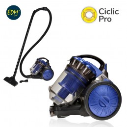 ASPIRADOR MULTICICLONICO - SIN BOLSA - CLASE "A" - 700W - 2,5 LITROS - EDM