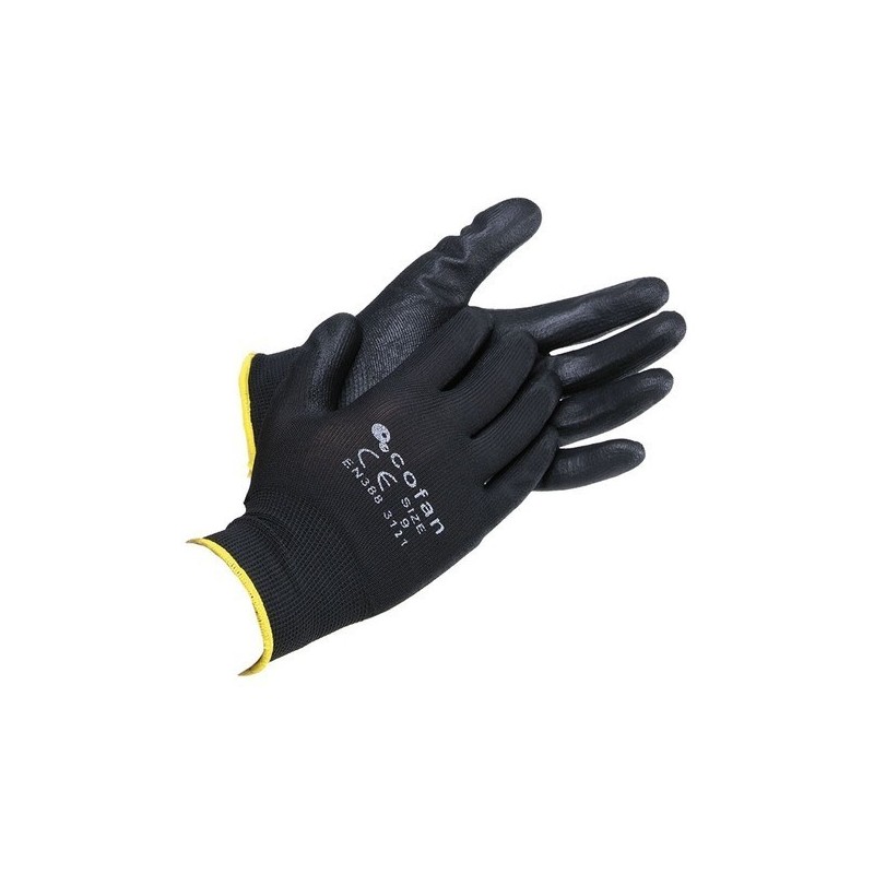 guantes-soporte-de-nylon-impregnados-poliuretano-Negro-cien-por-cien-nylon-cofan