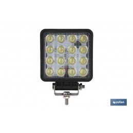Foco de trabajo 16 Led 3360 Lm 6000K 48W IP67 (10-30V)