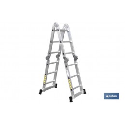 Escalera multiusos 4 x 3 de Aluminio Cofan